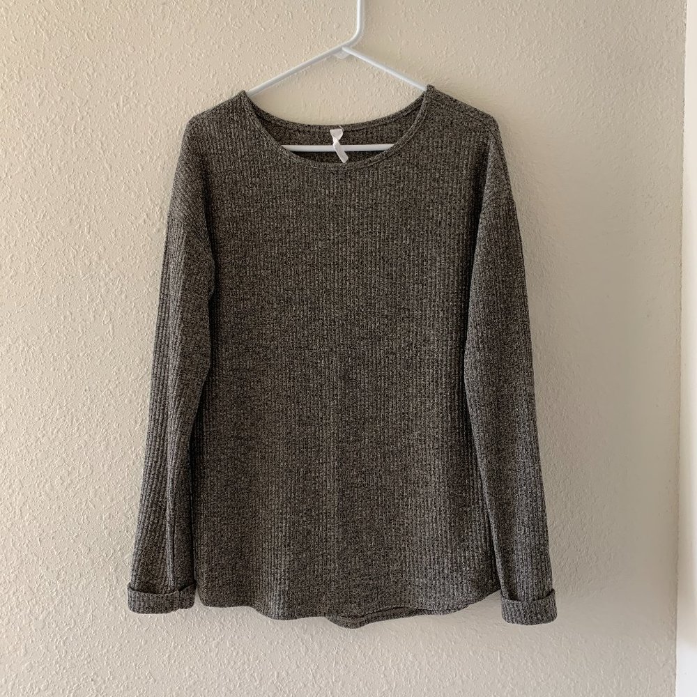 Gray Knit My Story Sweater, L